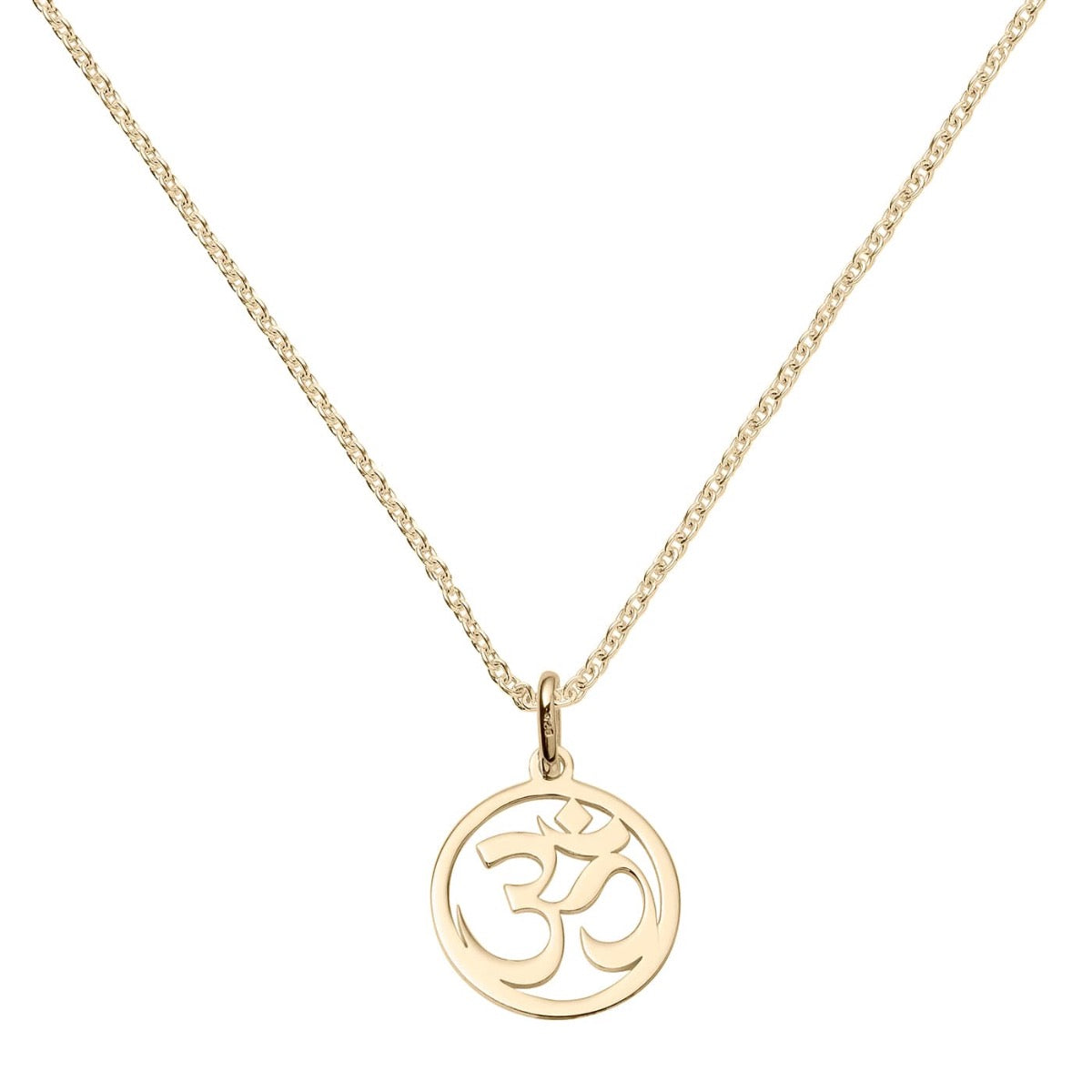 Yellow Gold Vermeil Om Symbol Necklace