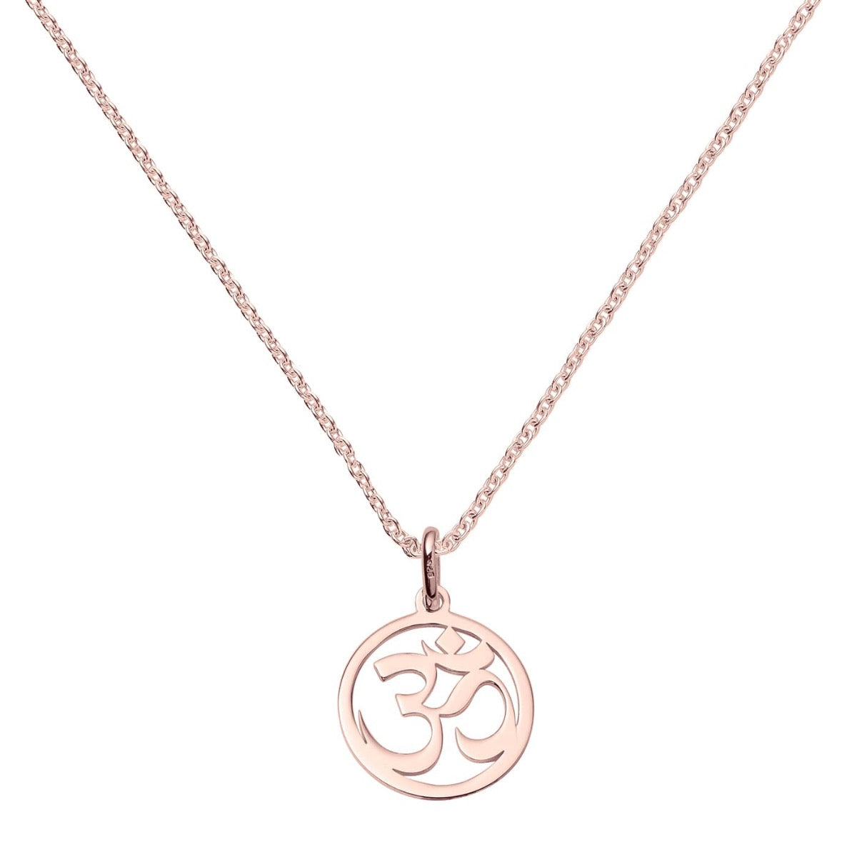 Rose Gold Vermeil Om Symbol Pendant