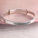 Child's Silver Expanding Bangle - hersey-and-son