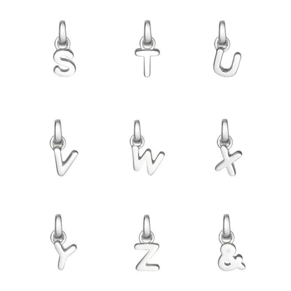 Sterling Silver Mini Initial Charms