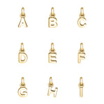 Sterling Silver and 18ct Gold plated Initial Charm - hersey-and-son