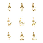 Sterling Silver and 18ct Gold plated Initial Charm - hersey-and-son