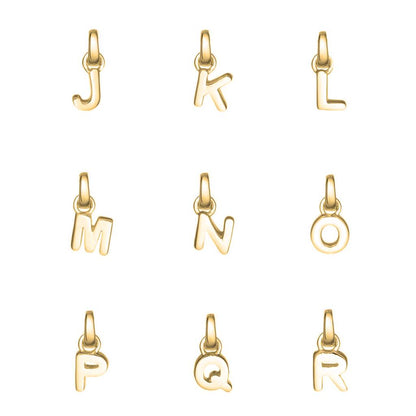 Sterling Silver and 22ct Gold Plated Initial Charm