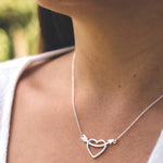 Silver Heart and Arrow Necklace - hersey-and-son