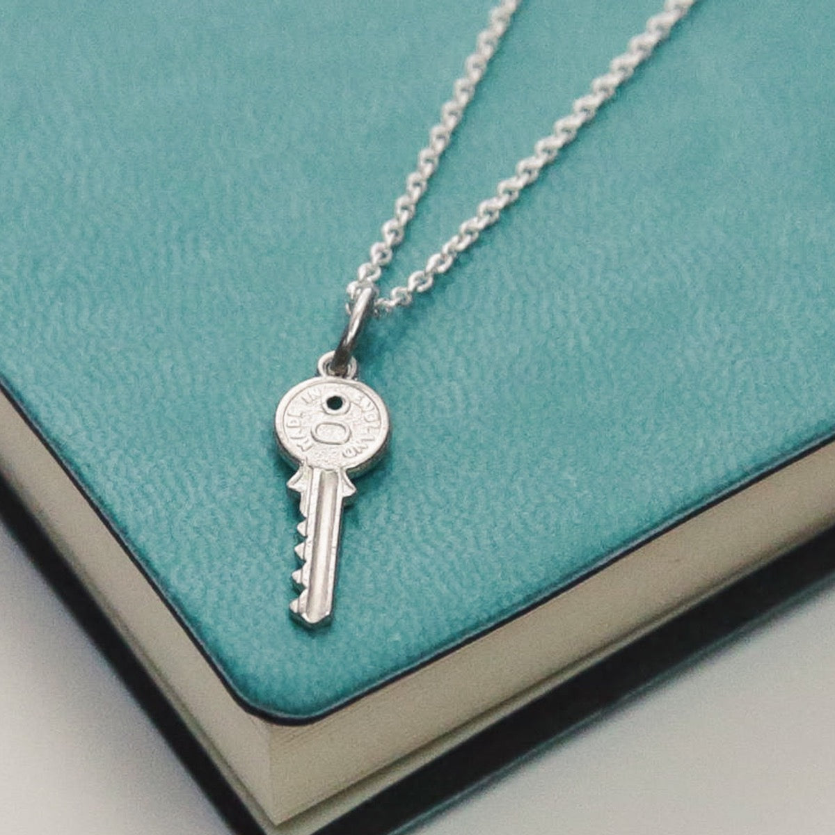 Tiffany & Co. Sterling Silver Tiffany Key Pendant Necklace