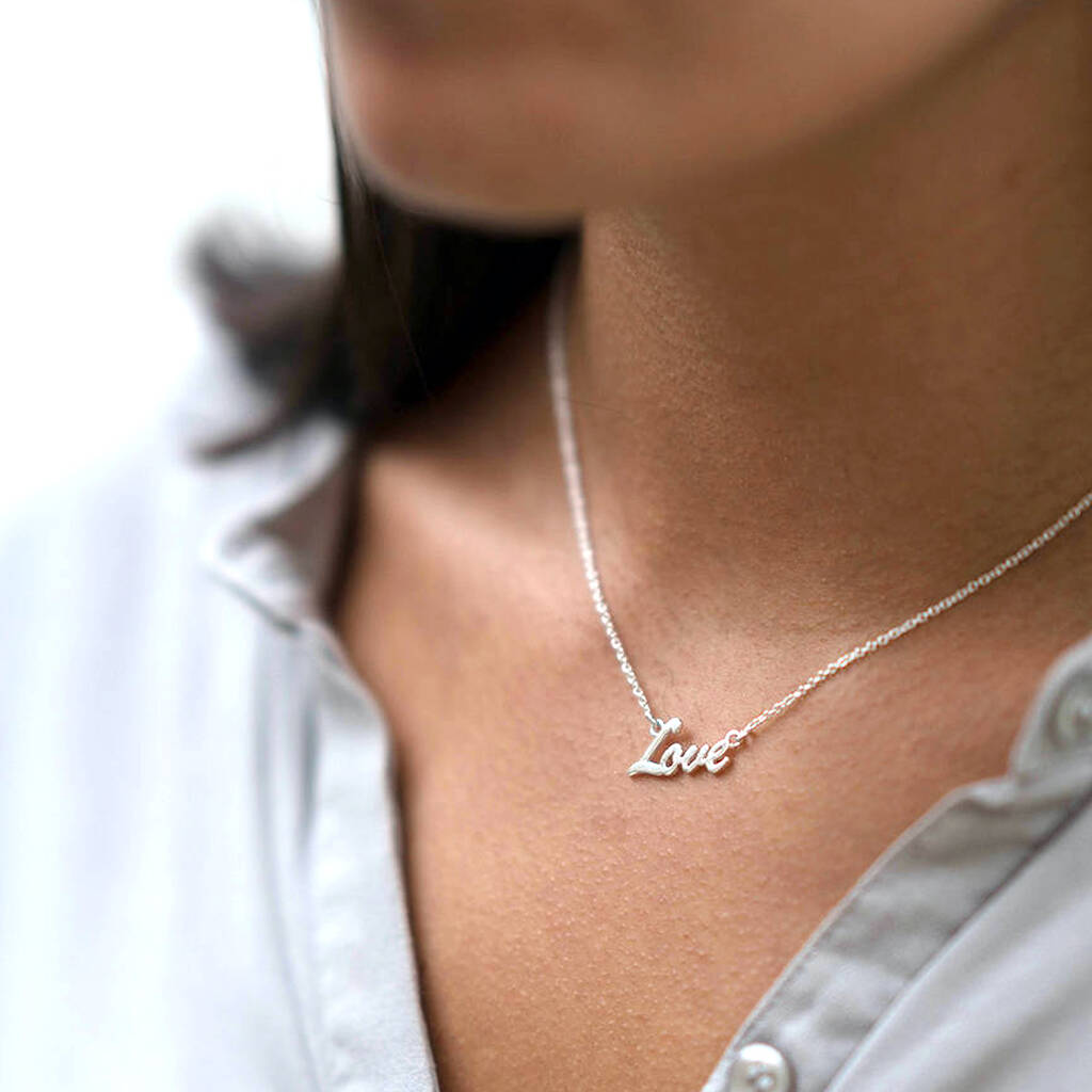 Sterling Silver love necklace 