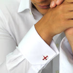 Silver St George Cufflinks - hersey-and-son