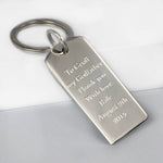 Silver Keyring - Dog Tag - hersey-and-son