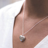 Sterling Silver Heart Locket - hersey-and-son