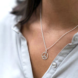 Sterling Silver Peace Necklace - hersey-and-son