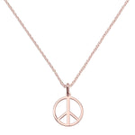 Rose Gold Plated Peace Pendant - hersey-and-son