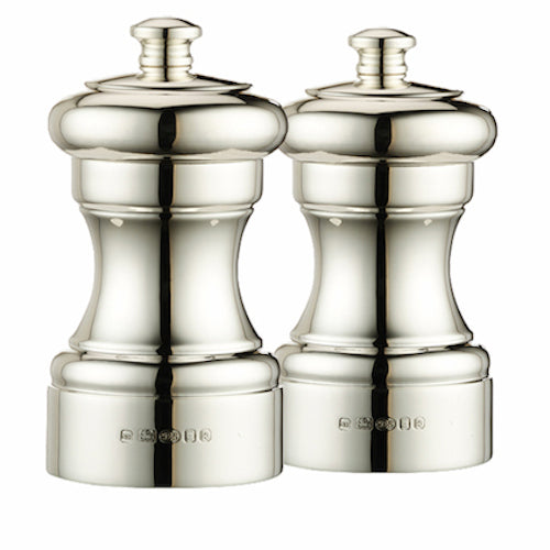 Silver Peugeot Saltmill - 4 inches - hersey-and-son