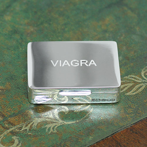 Silver pill box