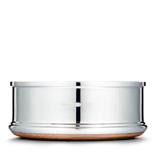 Silver Wine Coaster - Deluxe Plain - hersey-and-son