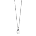 Mini Silver Letter "Q" Initial Pendant - hersey-and-son