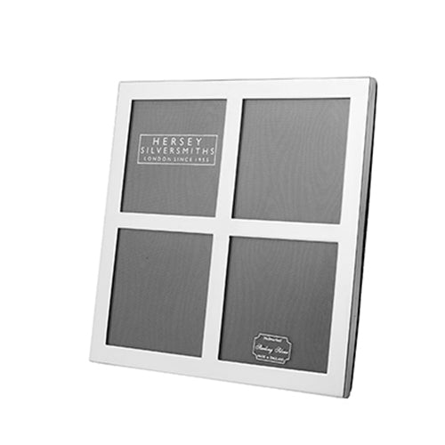 Slim Silver Photograph Frame - Quadruple