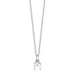 Mini Silver Letter "R" Initial Necklace - hersey-and-son