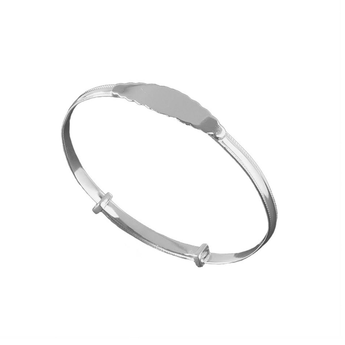 Silver  childs retro expanding bracelet