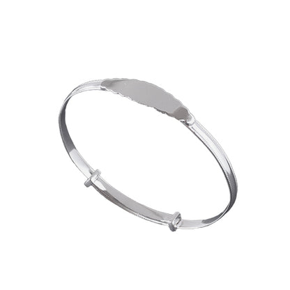Childs Retro Expanding Silver Bracelet