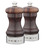 Silver & Rosewood Capstan 4" Peppermill - hersey-and-son