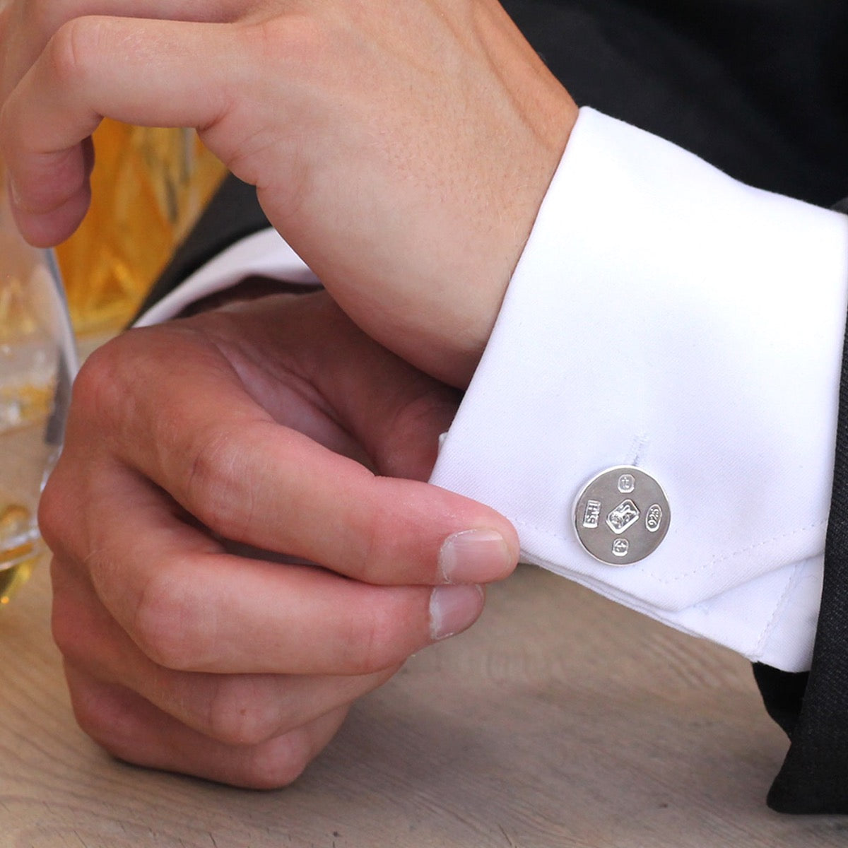 Hallmark Feature Round Cufflinks