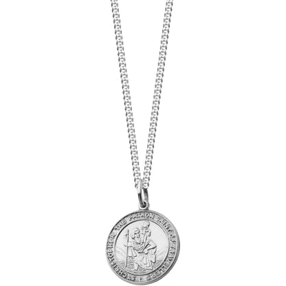 Chunky Round St Christopher Pendant
