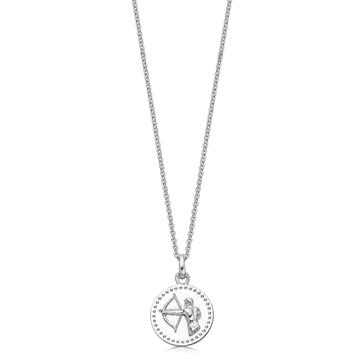 Diamond Sagittarius Zodiac Pendant Necklace 1/10 ct tw Round 14K White Gold  | Jared