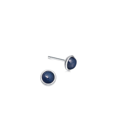 Sapphire birthstone stud earrings