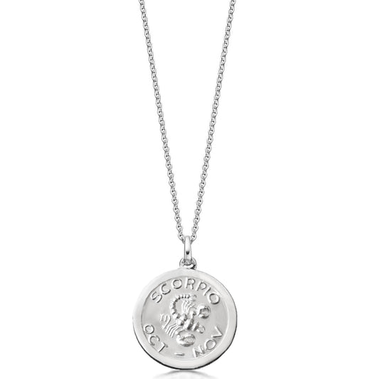 Scorpio necklace trace pendant