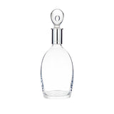 Deluxe Silver Plain Coaster and Silver Mounted Crystal Decanter - hersey-and-son