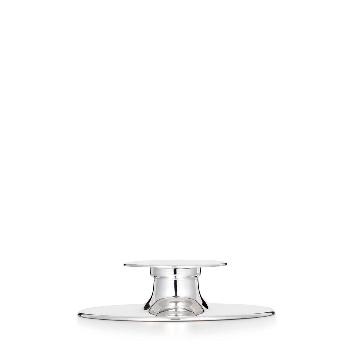 Silver Small Modern Candlestick - hersey-and-son