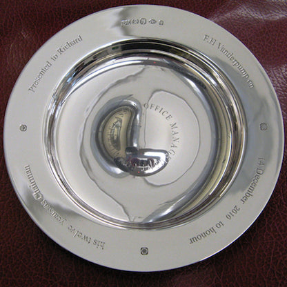 Engraved Silver Armada Dish