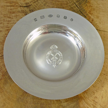 Logo Engraved Silver Armada Dish
