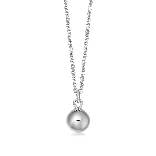 Sterling silver ball pendant