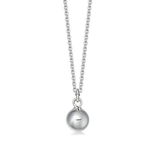 Sterling silver ball pendant