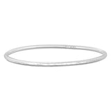 Silver Bangle No.1 - Hammered - hersey-and-son