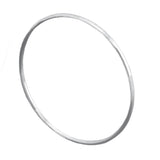 Skinny Beaten Matt Silver Bangle - hersey-and-son