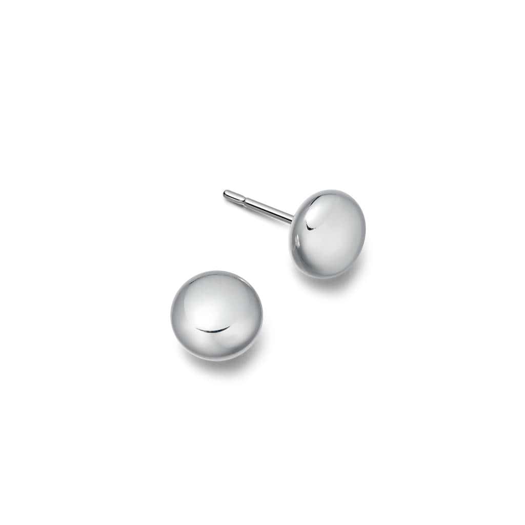 Amazoncom 925 Sterling Silver Tiny Round Flat Button Studs Earrings Screw  Backs Black Enamel  Handmade Products