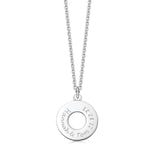 Sterling Silver Torus Necklace - hersey-and-son