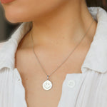 Silver Happy Face Necklace - hersey-and-son