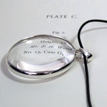 Sterling Silver Magnifying Glass Necklace - hersey-and-son