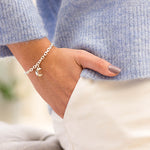 Silver Moon Chain Bracelet - hersey-and-son