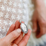 Sterling Silver Oval Engraved Locket - hersey-and-son