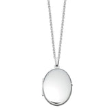 Sterling Silver Oval Locket 2 - hersey-and-son