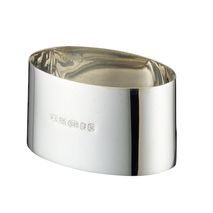 silver oval napkin ring.