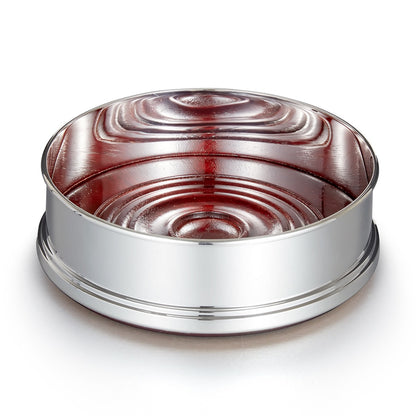 Silver plated wine coaster