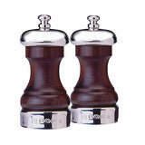 Silver Cap-Band & Rosewood Capstan 4" Saltmill - hersey-and-son