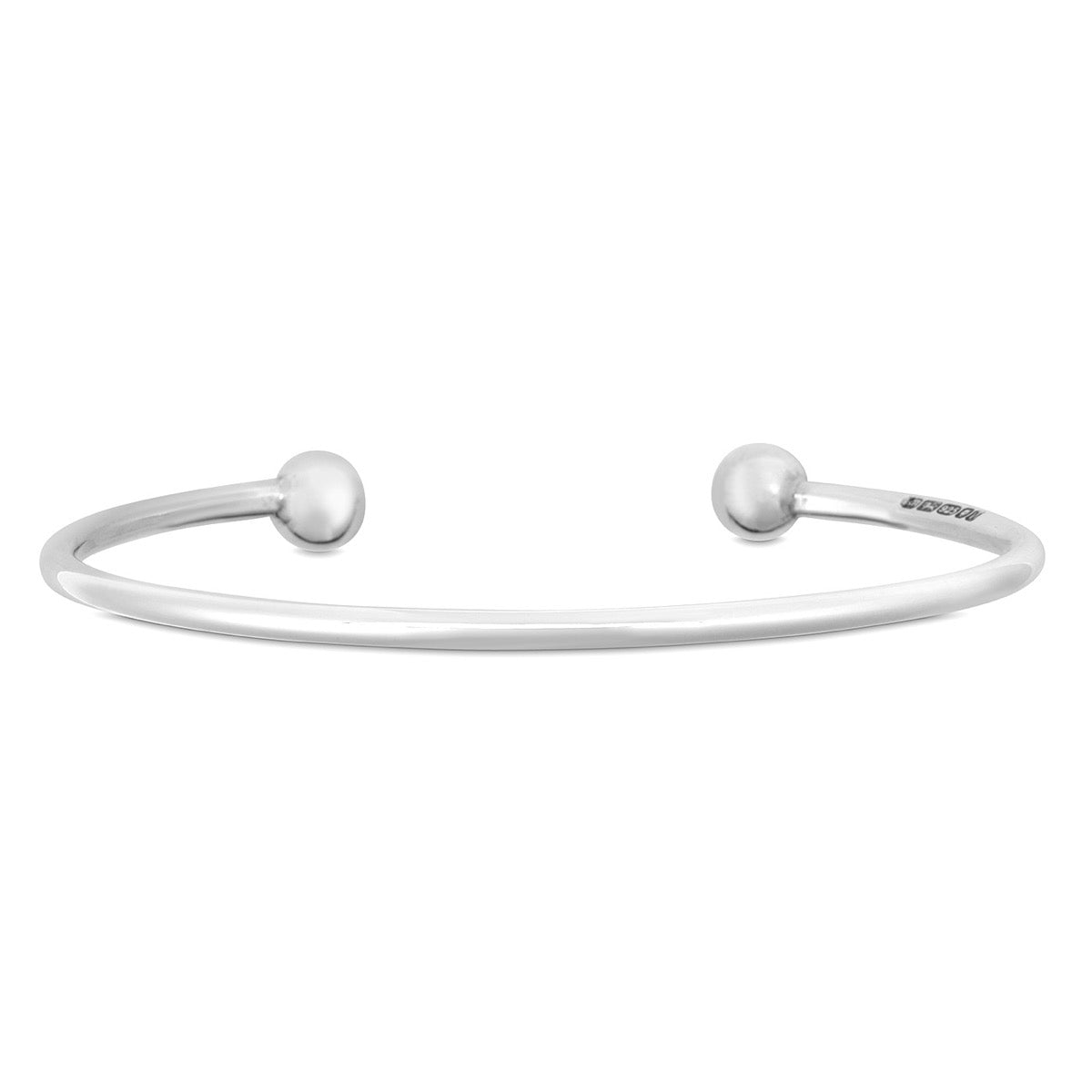 Slim Silver Torque Bracelet - hersey-and-son