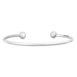 Slim Silver Torque Bracelet - hersey-and-son