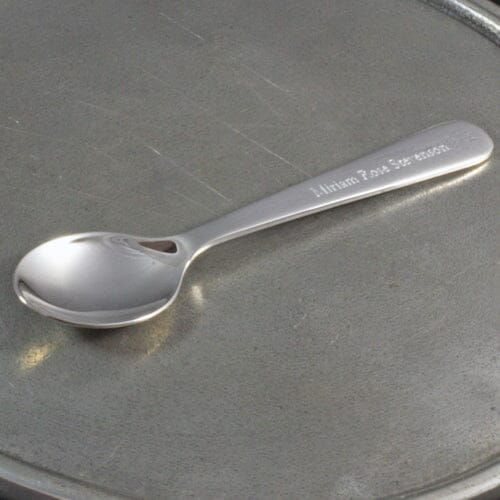 Engraved Silver Spoon